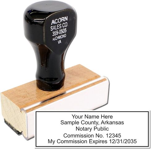 Arkansas Notary Stamp Kit with MaxLight Pre-Inked Stamps, Press and Print, Includes Book, Stamp and Ack Stamp, Notary Supplies Arkansas in Kuwait