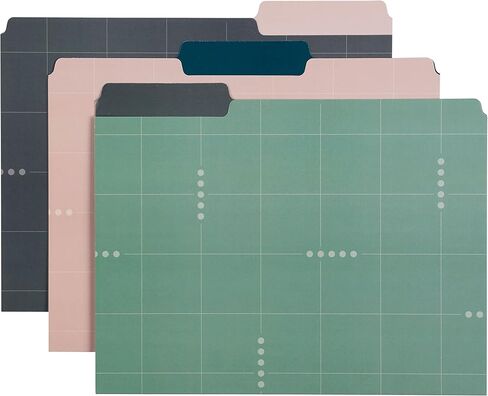 Erin Condren Designer Desk Accessories - Set of 6 Focused File Folders. Premium, Heavyweight Paper Stock File Folders for Streamlined Focused Organization in Saudi Arabia