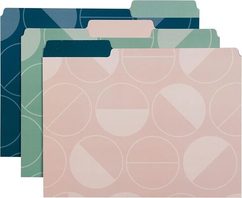 Erin Condren Designer Desk Accessories - Set of 6 Focused File Folders. Premium, Heavyweight Paper Stock File Folders for Streamlined Focused Organization in Saudi Arabia