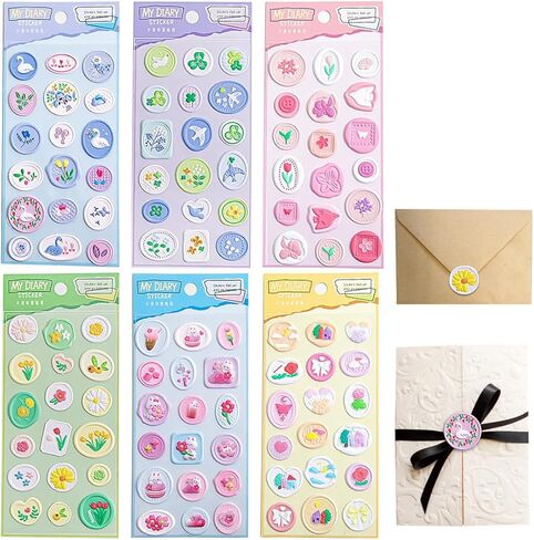 BetterJonny Premium Wax Seal Stickers - 108 Elegant Envelope Seals, Dazzling Design and Colors, Perfect for Envelopes and Invitations, Leave an Everlasting Impression in Saudi Arabia