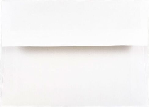 JAM PAPER 6 x 8 Booklet Foil Lined Invitation Envelopes - White with Gold Foil - 50/Pack in Kuwait