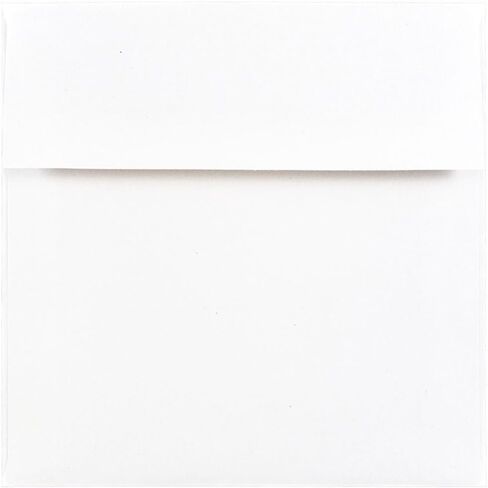 JAM PAPER 6 x 8 Booklet Foil Lined Invitation Envelopes - White with Gold Foil - 50/Pack in Kuwait