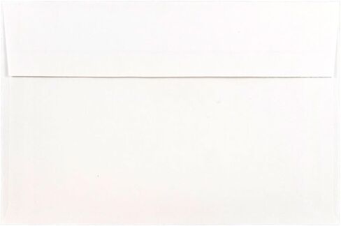 JAM PAPER 6 x 8 Booklet Foil Lined Invitation Envelopes - White with Gold Foil - 50/Pack in Kuwait