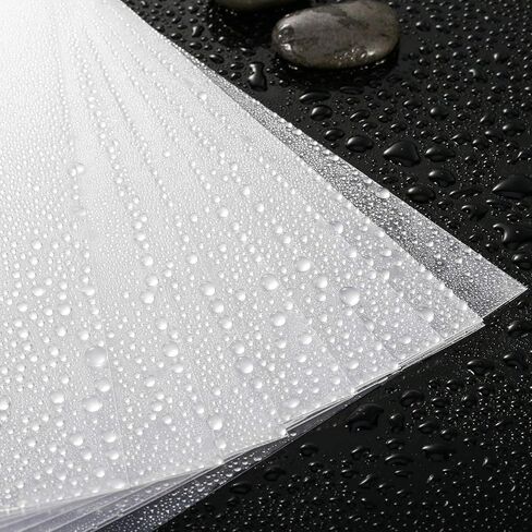 LRCXL 50 Pack Clear Document Folder L-Type Plastic Folder Copy Safe Project Pocket US Letter/ A4 Size in Transparent Color in Kuwait