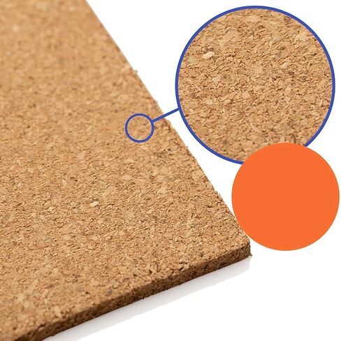 GSHLLO 8 Pcs Self Adhesive Cork Sheets A4 Cork Insulation Sheet Rectangle Cork Table Mat Cup Pot Backing Coasters Cork Board Wall Tiles in Saudi Arabia