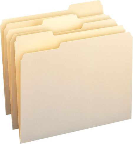 Office Depot File Folders, 1/3 Cut, Letter Size, Manila, Pack of 250, 645927 in Saudi Arabia