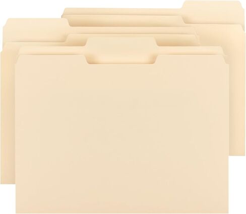 Office Depot File Folders, 1/3 Cut, Letter Size, Manila, Pack of 250, 645927 in Saudi Arabia