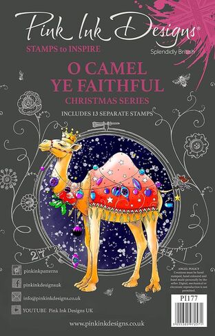 Creative Expressions Pink Ink Designs 6''X8'' Clear Stamp Set-O Camel Ye Faithful -PI177 in Saudi Arabia