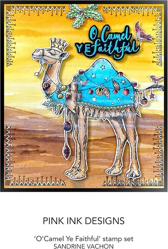 Creative Expressions Pink Ink Designs 6''X8'' Clear Stamp Set-O Camel Ye Faithful -PI177 in Saudi Arabia