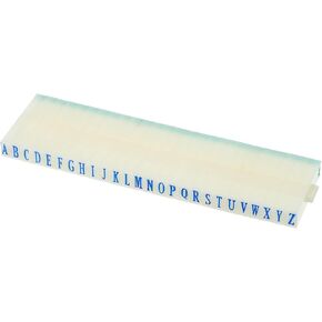 YOKIVE 2 Pack Combination Number Letter Stamp with 9+26 Digits Press Number, Great for DIY Crafts (Blue, Green, White, 1.46 x 0.31 x 0.14 Inches) in Saudi Arabia