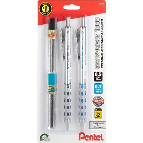 Pentel GraphGear 1000 Automatic Drafting Pencil - Metal Mechanical Pencils 0.5 and 0.7mm with Refill Leads in Kuwait