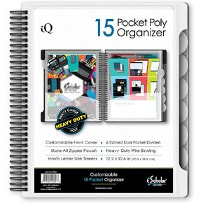 iScholar 10 Pocket Poly Folder, 12.2 x 11", Color Will Vary (35910) in Saudi Arabia