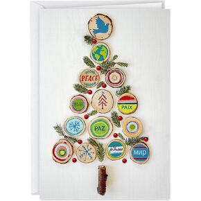 Hallmark UNICEF Boxed Christmas Cards, Peace Tree (12 Cards and 13 Envelopes) (1XPX5649) in Kuwait