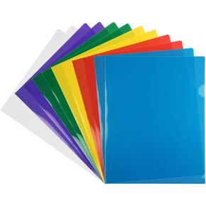 JAM PAPER Plastic Sleeves - Legal Size - 9 x 14 1/2 - Clear Project Pockets - 12 Page Protectors/Pack in Saudi Arabia