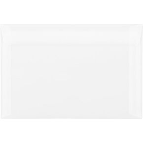 JAM PAPER 8.5 x 8.5 Square Translucent Vellum Invitation Envelopes - Clear - 25/Pack