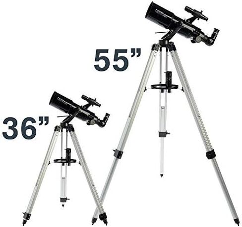 Celestron PowerSeeker 60AZ Refractor Telescope for Moon & Planet Viewing | Larger 60mm Objective Lens, Bright Lunar & Planetary Views, Manual Alt-Azimuth Controls, Adjustable Tripod, Easy to Use in Saudi Arabia