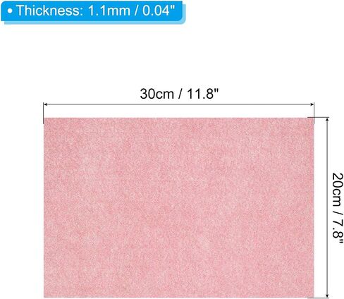 PATIKIL Soft Felt Sheets Glitter Fiber Craft Sheets Black 11.8 Inch x 7.8 Inch for DIY Hobby Decorate Pack of 12 in Kuwait