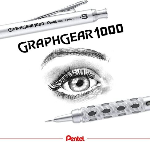 Pentel GraphGear 1000 Automatic Drafting Pencil - Metal Mechanical Pencils 0.5 and 0.7mm with Refill Leads in Saudi Arabia