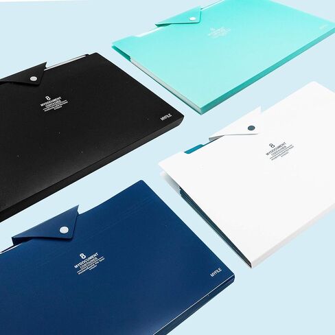 Flower Design Expanding File Folders, 8 Pocket, 4 Pack, A4 Letter Size, Poly Material, 12.8 x 9.3 in in Kuwait