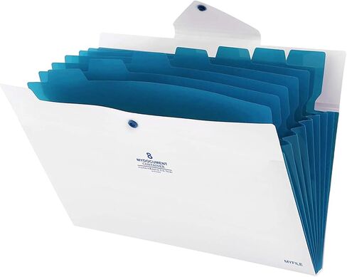 Flower Design Expanding File Folders, 8 Pocket, 4 Pack, A4 Letter Size, Poly Material, 12.8 x 9.3 in in Kuwait