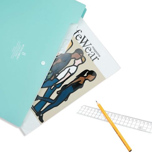 Flower Design Expanding File Folders, 8 Pocket, 4 Pack, A4 Letter Size, Poly Material, 12.8 x 9.3 in in Kuwait