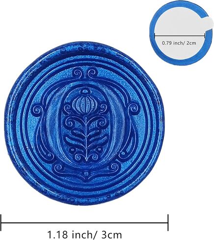 50Pcs Initial Alphabet Wax Seal Stickers, Envelope Seals, Self Adhesive, Envelope Seal Stickers for Wedding Invitation Christmas Valentines Day Birthday (Initial, Ocean Blue, O) in Kuwait
