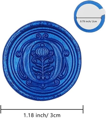 50Pcs Initial Alphabet Wax Seal Stickers, Envelope Seals, Self Adhesive, Envelope Seal Stickers for Wedding Invitation Christmas Valentines Day Birthday (Initial, Ocean Blue, O) in Kuwait