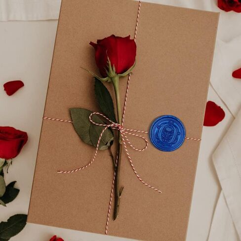 50Pcs Initial Alphabet Wax Seal Stickers, Envelope Seals, Self Adhesive, Envelope Seal Stickers for Wedding Invitation Christmas Valentines Day Birthday (Initial, Ocean Blue, O) in Kuwait