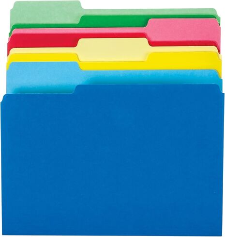 Office Depot® Brand File Folders, Letter Size, 1/3 Cut, Assorted Colors, Pack Of 24 in Kuwait