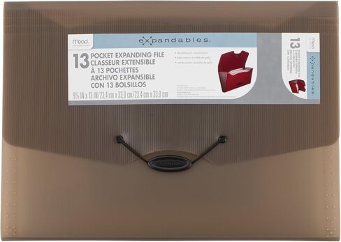 Mead Expanding File Folder, School Organizer, Paper Organizer, 13-Pocket, 9-1/4" x 13", Expandables, Tan (38524) in Saudi Arabia