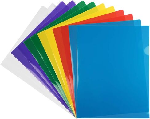 JAM PAPER Plastic Sleeves - Legal Size - 9 x 14 1/2 - Clear Project Pockets - 12 Page Protectors/Pack in Kuwait