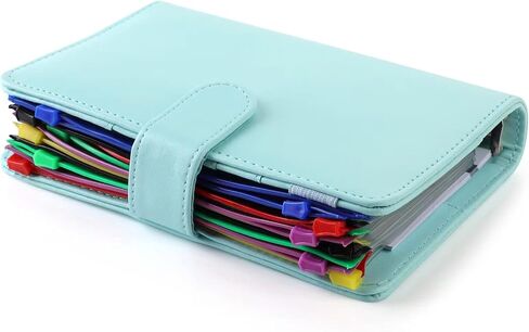 Budget Binder Organizer, A6 Cash System Planner for Money Receipts,Document portfolios,12 PCS Clear Cash Envelope,12 Expense Tracker Budget Sheets and 30 Colorful Blank Labels(Pink, A6) in Kuwait