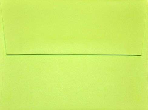 A2 Envelopes - Lime - 4 3/8 x 5 3/4 (for A2 Cards) (Pack of 25) in Saudi Arabia