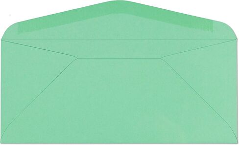 EnDoc #9 Colored Envelopes - 100 Pack - Green Pastel Color 3 7/8 x 8 7/8 envelope, Letter Size, For Home, Offices, Holiday, Invoices and Mailings in Kuwait