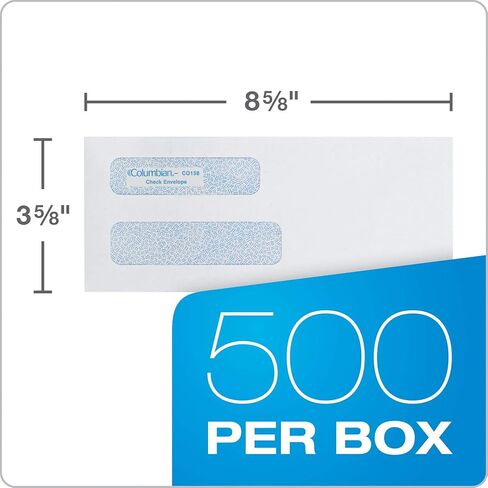 برواز مزدوج النوافذ مقاس 7.62 سم × 20.32 سم من Columbian White Gummed in Kuwait