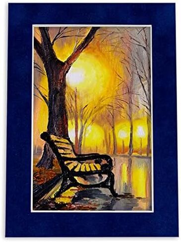 11x17 Mat for 8.5x11 Photo - Precut Aged Oak Brown Picture Matboard for Frames Measuring 11 x 17 Inches - Bevel Cut Matte to Display Art Measuring 8.5 x 11 Inches - Acid Free ONE MAT in Saudi Arabia