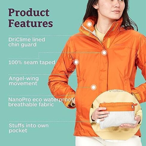 MARMOT Women's Standard Precip Eco Jacket in Saudi Arabia