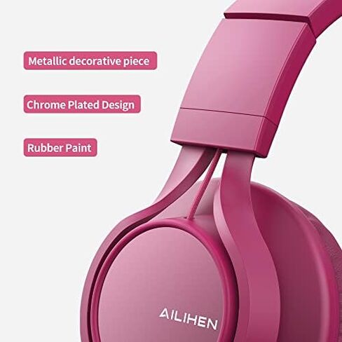 AILIHEN C8 Kids Headphones Wired with Microphone and Volume Control Folding Lightweight Corded Headset for Boy Girls School Cellphones Tablets Chromebook Smartphone Laptop Computer Mp3/4 (Grey/Mint) in Saudi Arabia