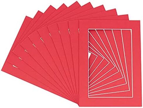 11x15 Mat Bevel Cut for 8.5x11 Photos - Acid Free Black with Black Core Precut Matboard - For Pictures, Photos, Framing - 4-ply Thickness in Saudi Arabia