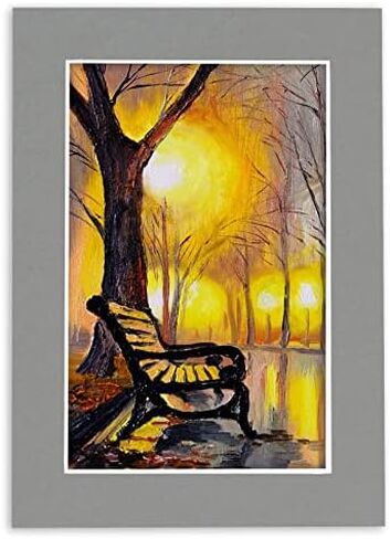 5x7 Mat Bevel Cut for 4x6 Photos - Acid Free Oyster Shell White Precut Matboard - For Pictures, Photos, Framing - 4-ply Thickness in Kuwait
