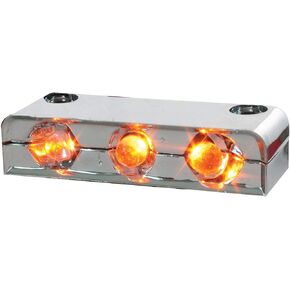 GG Grand General 87400 Amber Led Step Light, Clear Housing
