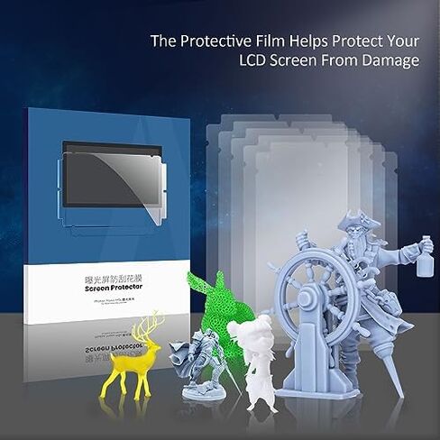 Anycubic Photon Mono 4K Screen Protector, Original LCD Protective Film 5Pcs for Photon Mono 4K 6.23inch SLA UV Resin 3D Printers-Thickness 0.1mm(NOT for Mono 2K) in Kuwait