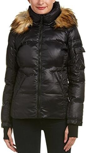S13 Women's Kylie Down Puffer Jacket with Faux Fur Trimmed Hood in Kuwait