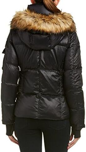 S13 Women's Kylie Down Puffer Jacket with Faux Fur Trimmed Hood in Kuwait