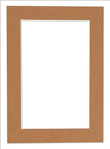 18x24 Mat for 13x19 Photo - Precut Orange Picture Matboard for Frames 18 x 24 Inches - Bevel Cut Matte to Display Art 13 x 19 Inches - Acid Free Pack of 100 MATS with Backing Boards & Clear Bags in Kuwait
