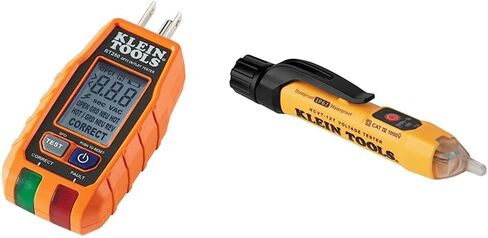 Klein Tools 80041 Outlet Repair Tool Kit with GFCI Receptacle Tester, Non Contact Voltage Tester and Wire Stripper, 3-Piece in Saudi Arabia