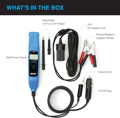 INNOVA 5420 Power Check Powered Circuit Tester, Automotive Digital Volt Meter, Diagnostic Test Tool, 3V, 5V, 12V 24V, Volt Probe Car/Truck/Motorcycle/Boats in Saudi Arabia