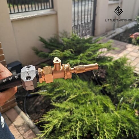 Little Gardener Garden Hose Repair Kit - Heavy Duty All Metal Body - 3/4 and 5/8 Garden Hose Fittings - Female and Male Water Hose End Replacement - Hose Fix Set to Connect to Outside Water Hose Bib in Saudi Arabia