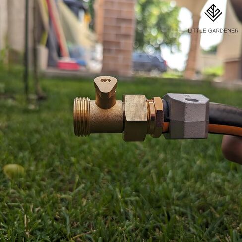 Little Gardener Garden Hose Repair Kit - Heavy Duty All Metal Body - 3/4 and 5/8 Garden Hose Fittings - Female and Male Water Hose End Replacement - Hose Fix Set to Connect to Outside Water Hose Bib in Saudi Arabia