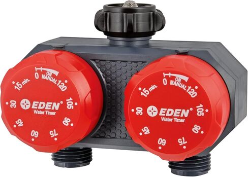 Eden 25118 1-Zone Mechanical Watering Timer, Red, Grey in Kuwait